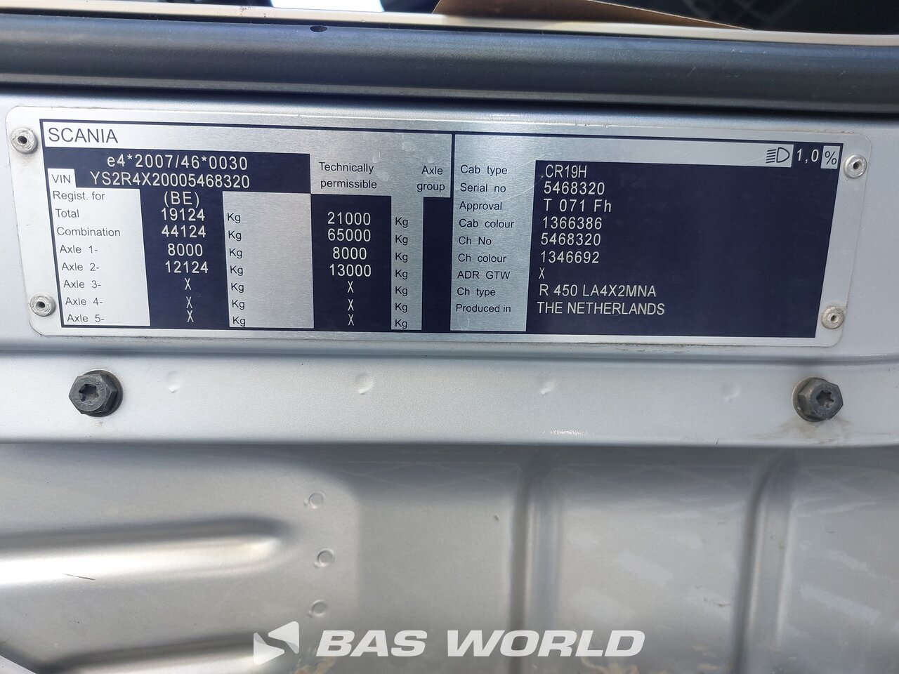 Other : Scania R450 Tracteur routier