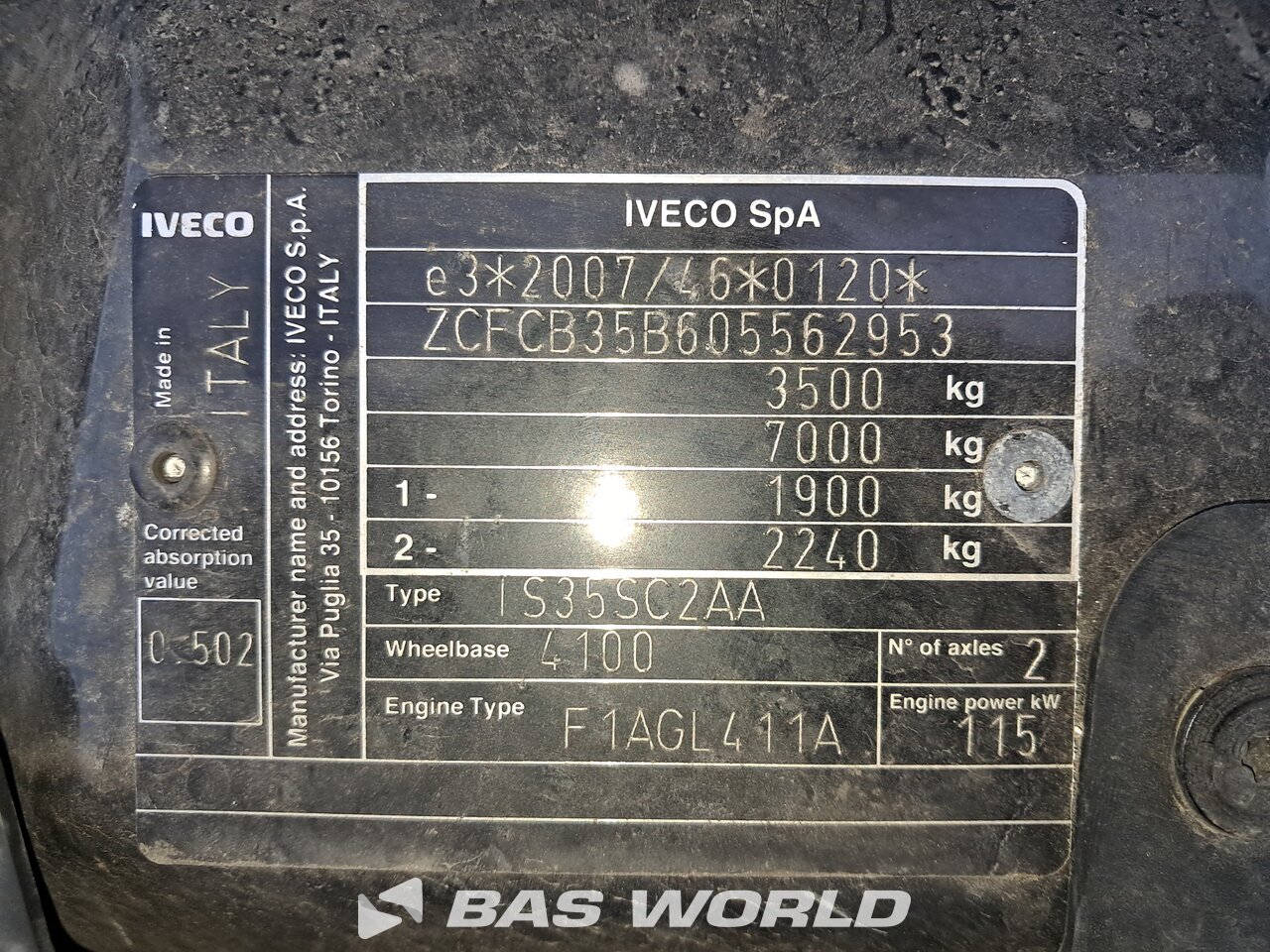 Other : Iveco Daily 35S16 Fourgon utilitaire
