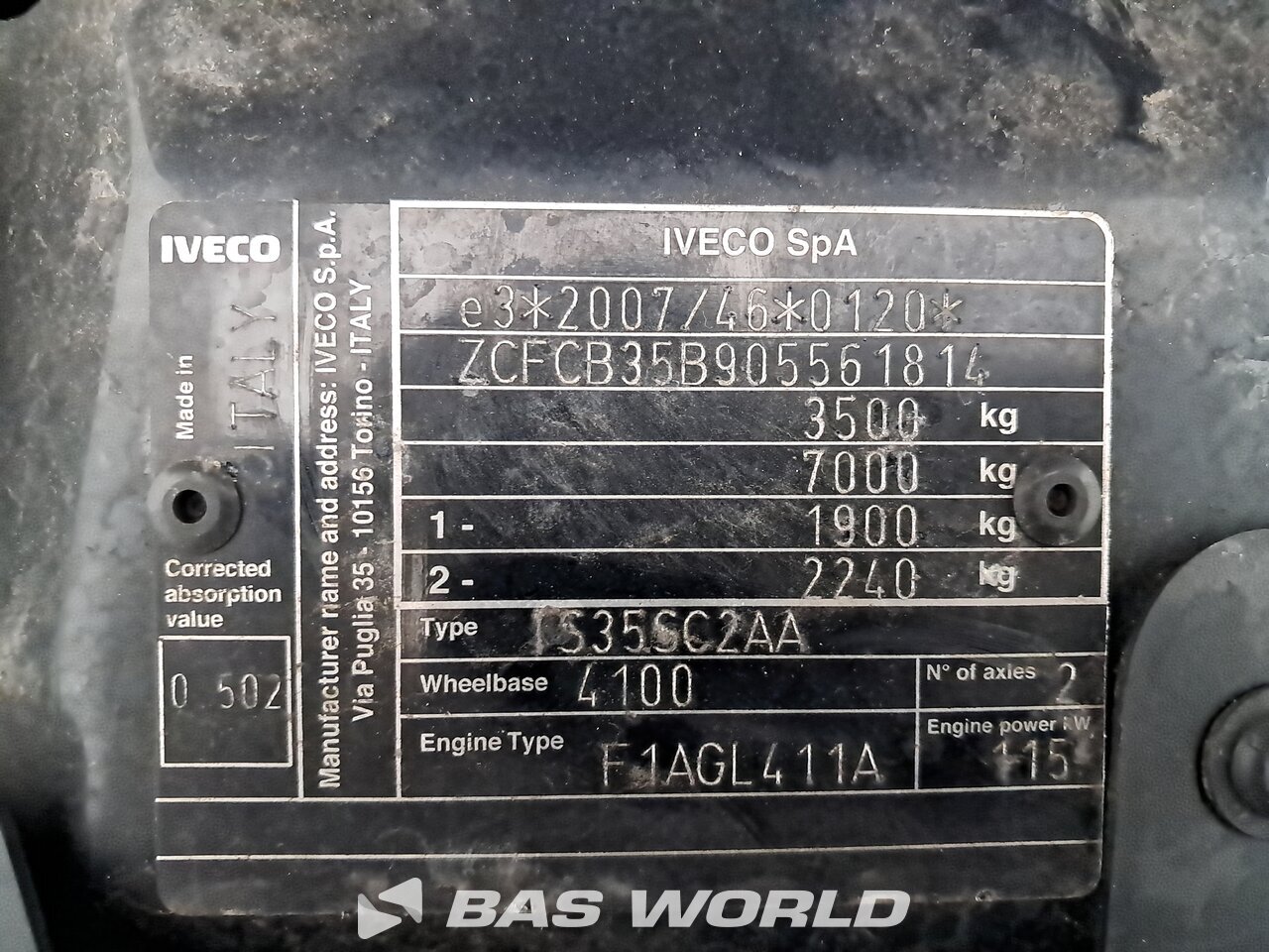 Other : Iveco Daily 35S16 Furgão