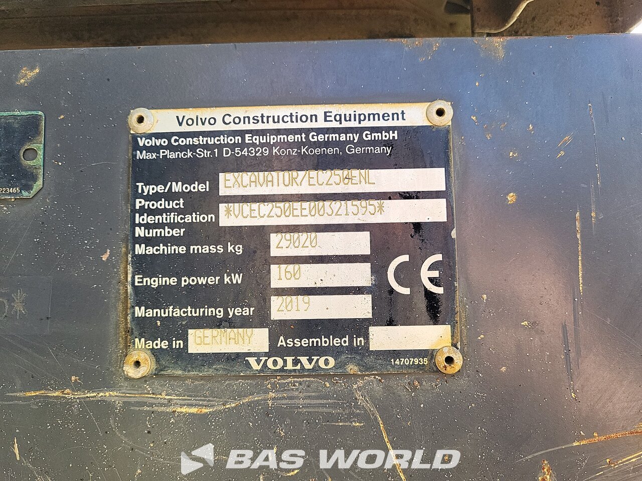 Other : Volvo EC250 E NL Crawler excavators