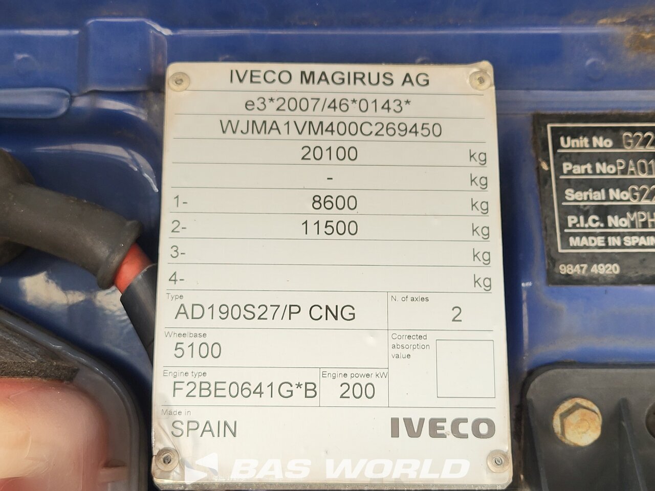 Other : Iveco Stralis 270 Camion de basura
