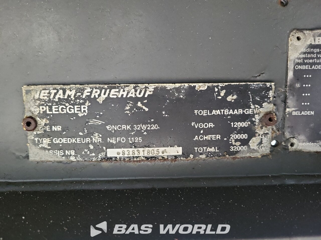 Other : NETAM-FRUEHAUF Kapelli-lava