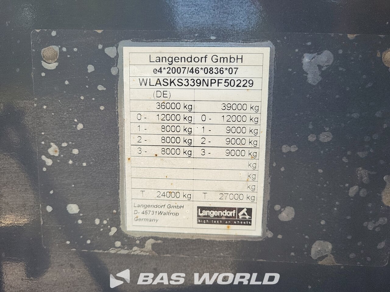 Other : Langendorf Semirimorchio ribaltabile