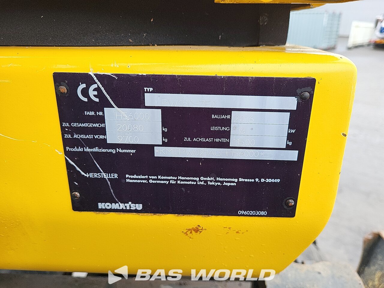 Other : Komatsu PW180 -7E0 Koparka kołowa
