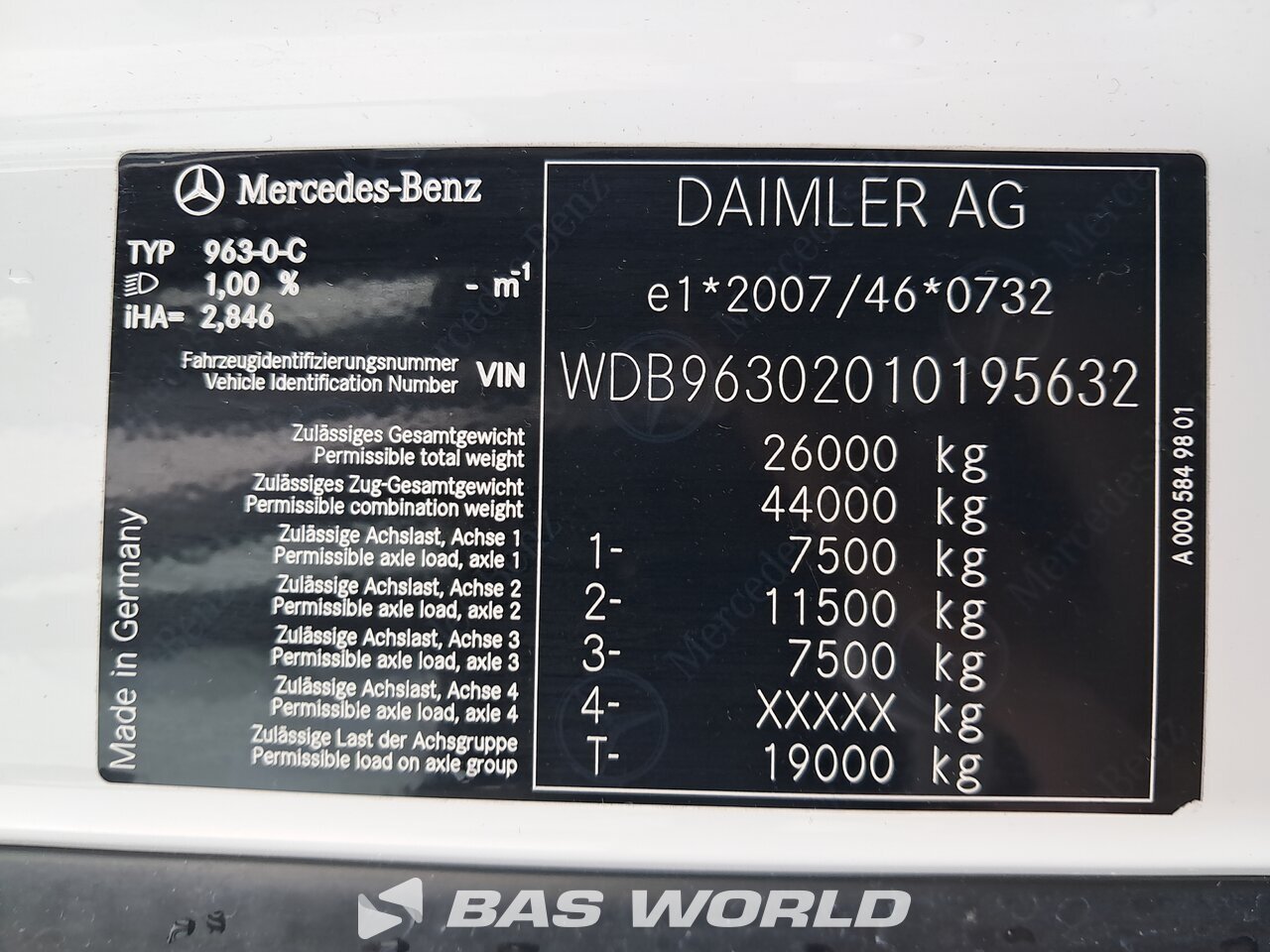 Other : Mercedes Actros 2540 Camion à Caisse Mobile