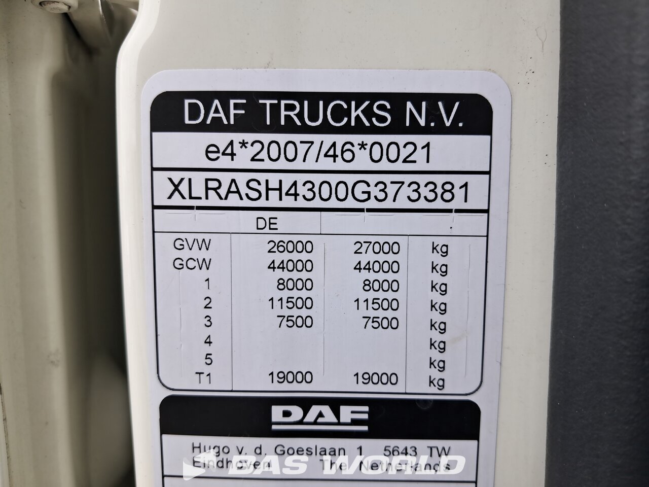 Other : DAF XF 480 Camion Casse Mobili