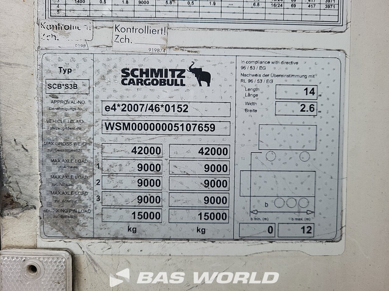 Other : Schmitz Semirremolque frigorífico