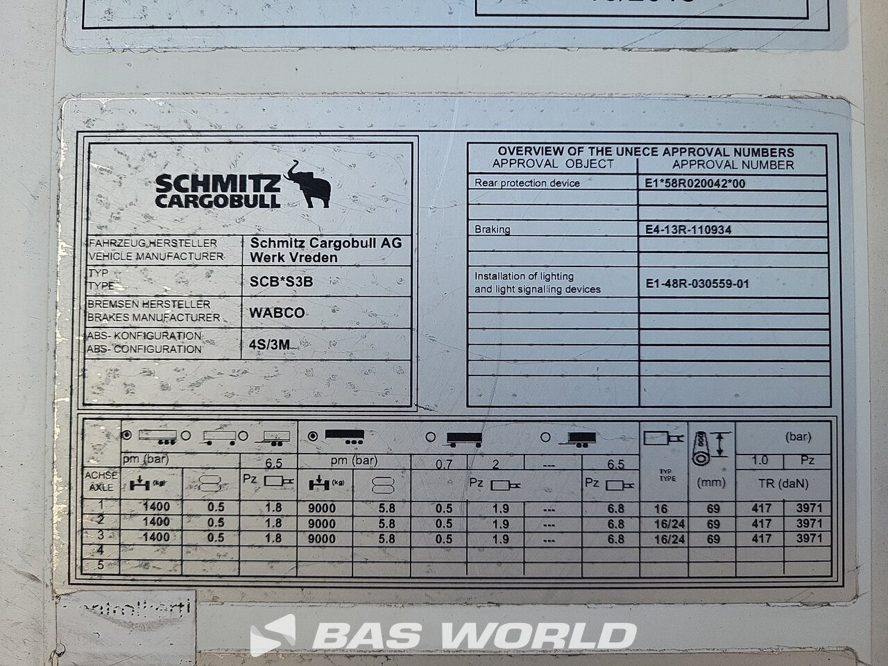 Other : Schmitz Semirremolque frigorífico