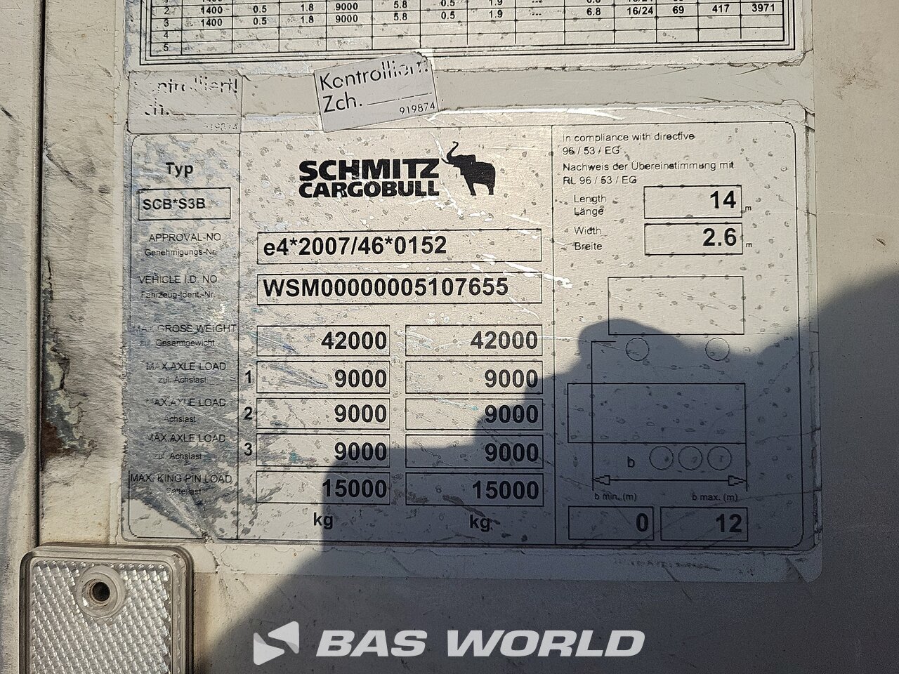 Other : Schmitz Semirremolque frigorífico