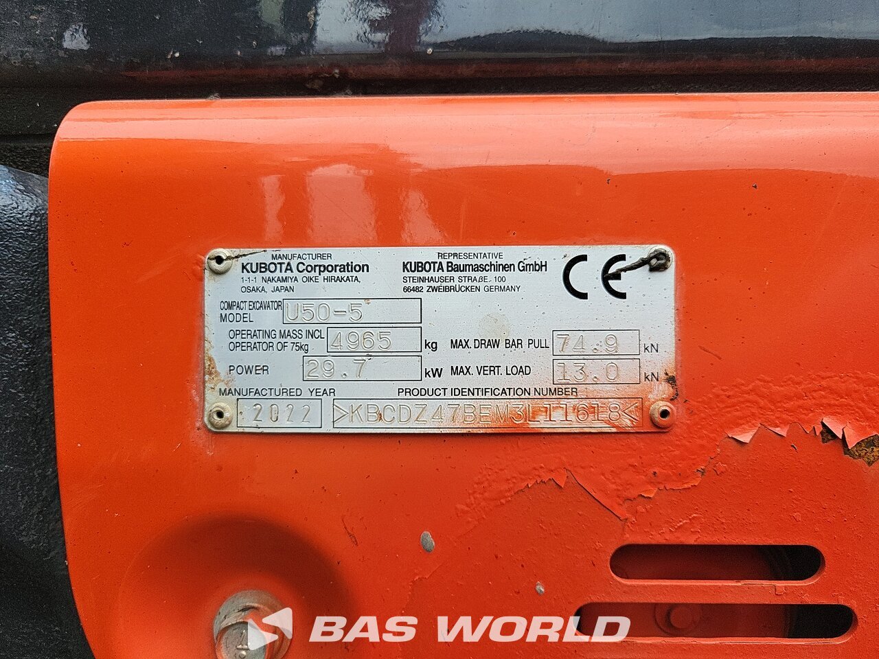 Other : Kubota U50-5 Mini excavator <10t