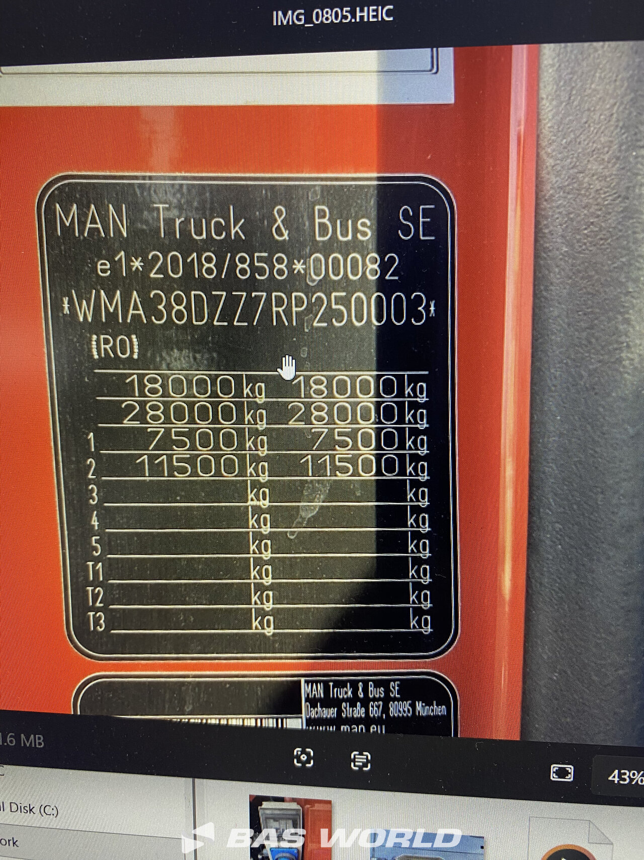 Other : MAN TGM 18.320 Vatrogasni kamion