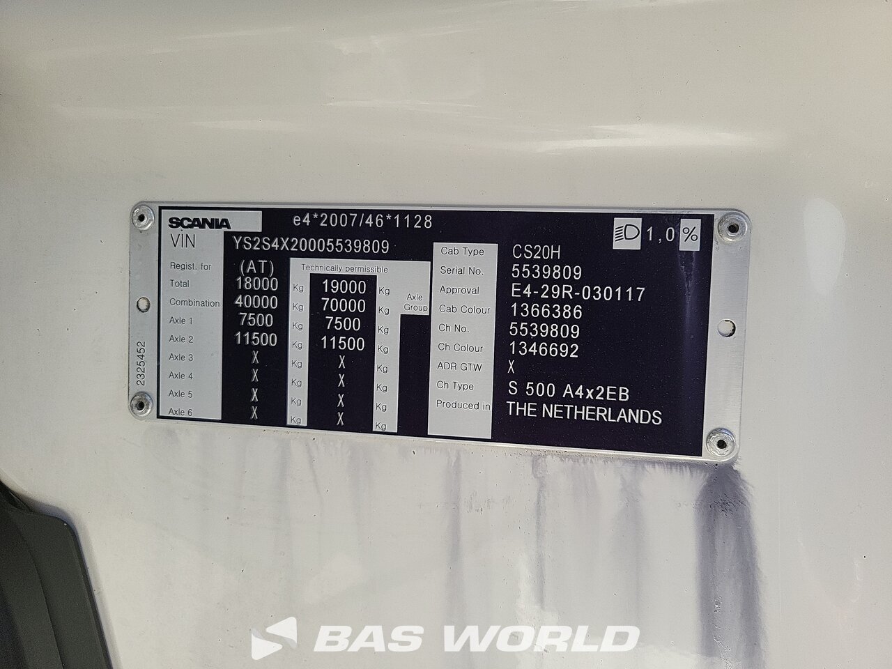 Other : Scania S500 Dragbil