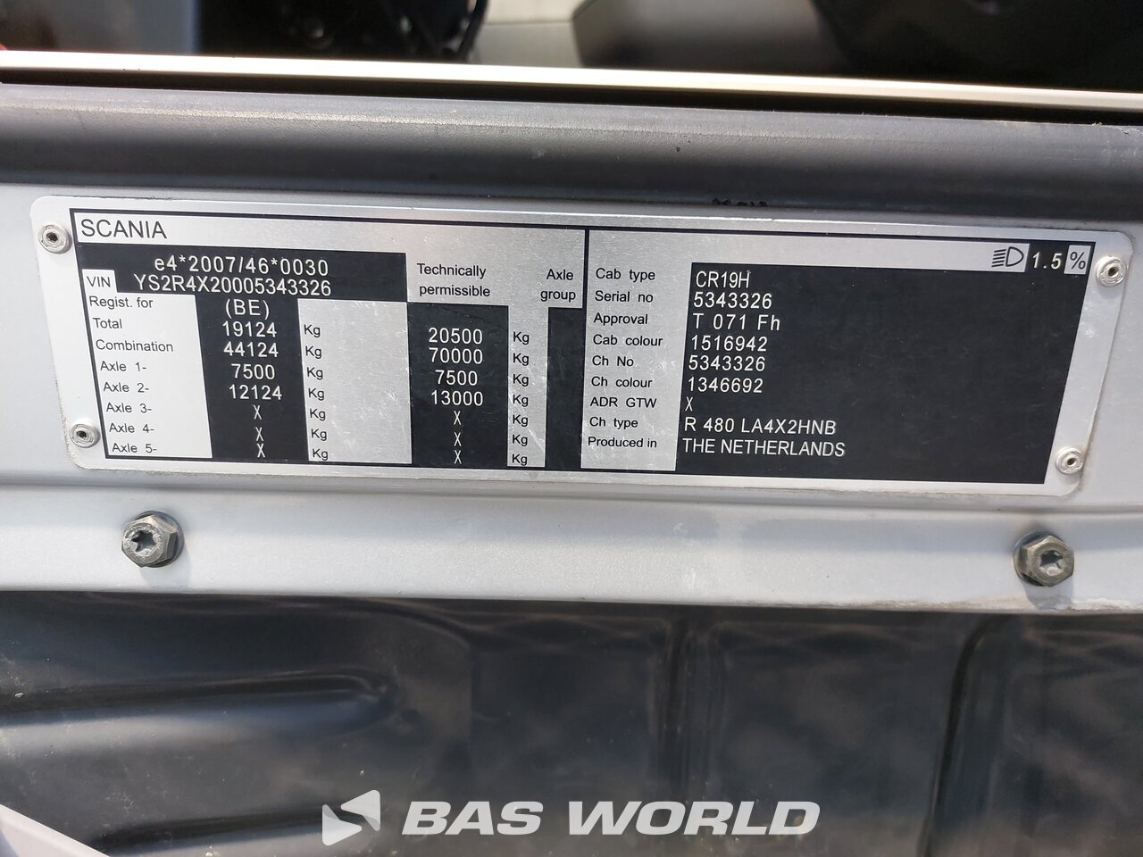 Other : Scania R480 Trattore stradale