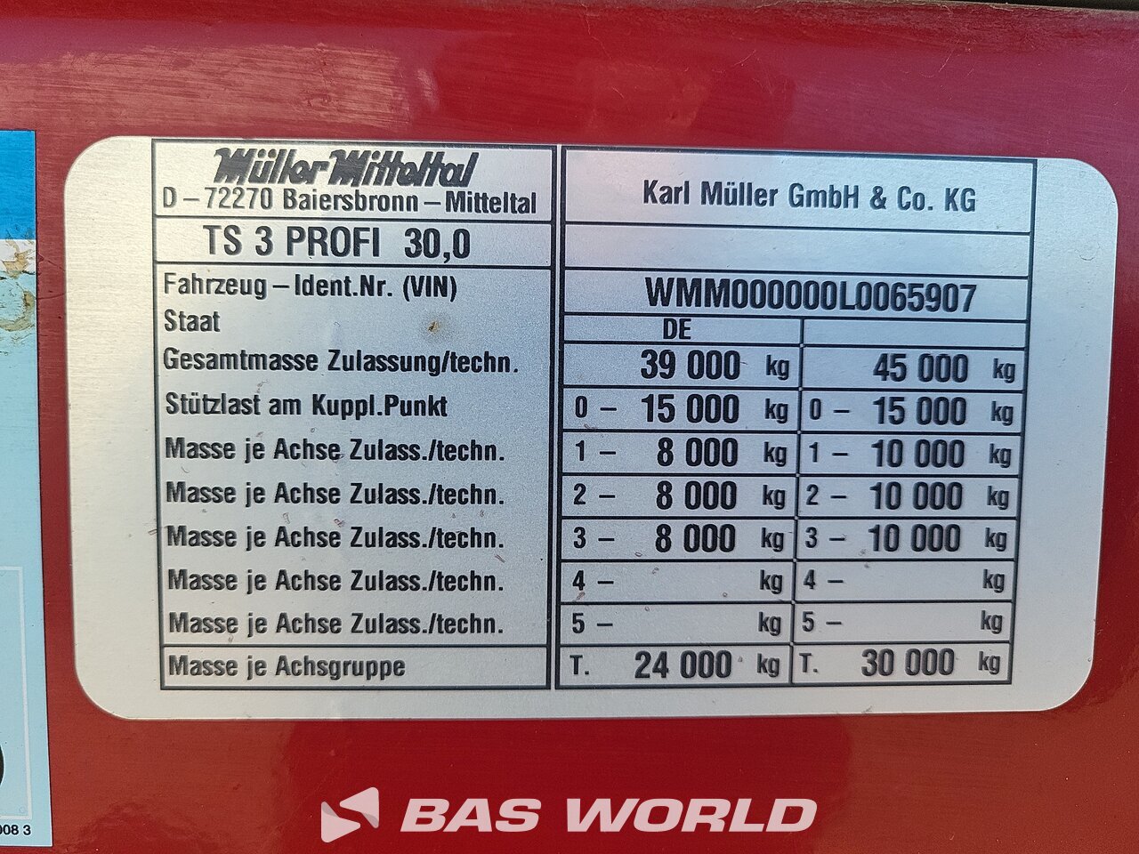 Other : Müller Mitteltal Semi-reboque porta máquinas