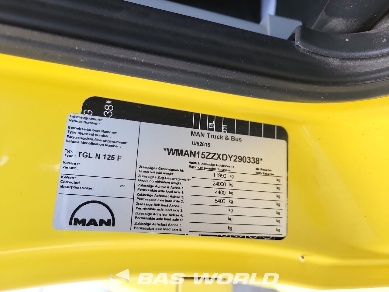 Other : MAN TGL 10.220 Spašeno vozilo
