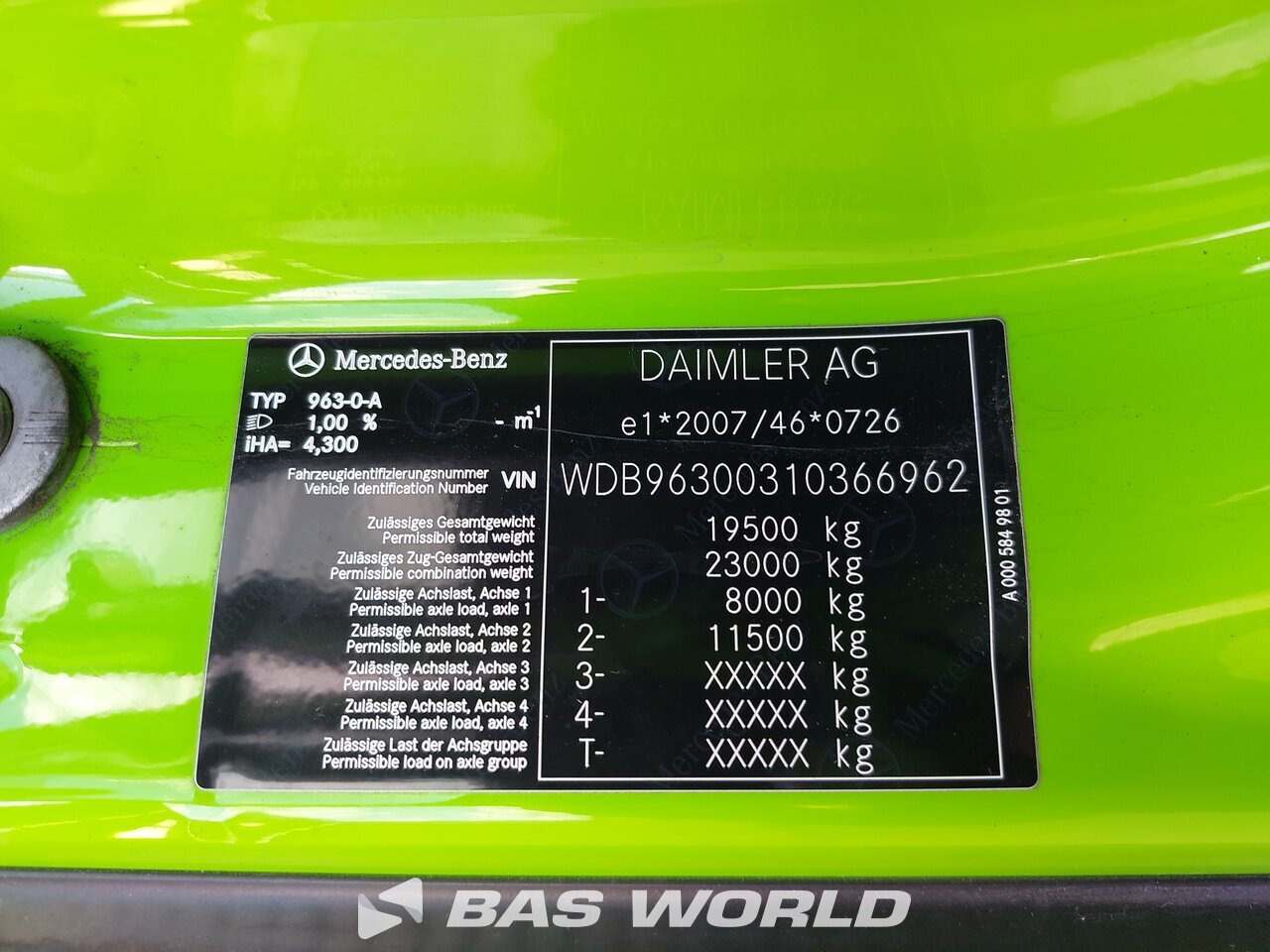 Other : Mercedes Antos 1827 Carrosseries fourgons