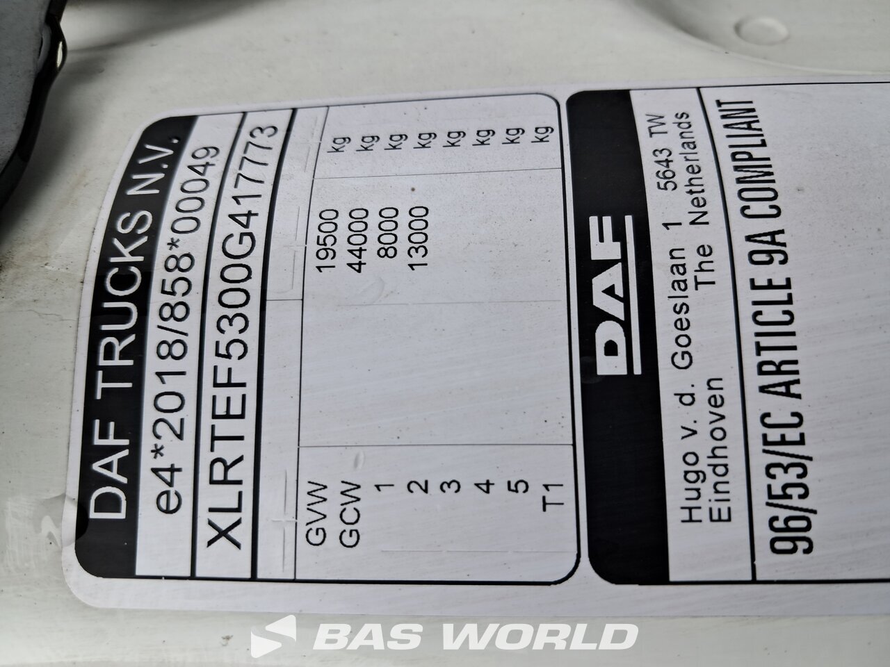 Other : DAF XF 480 Dragbil
