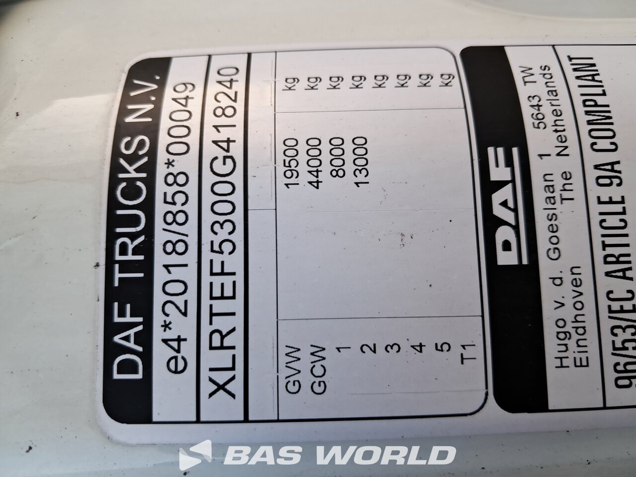 Other : DAF XF 480 Trækker