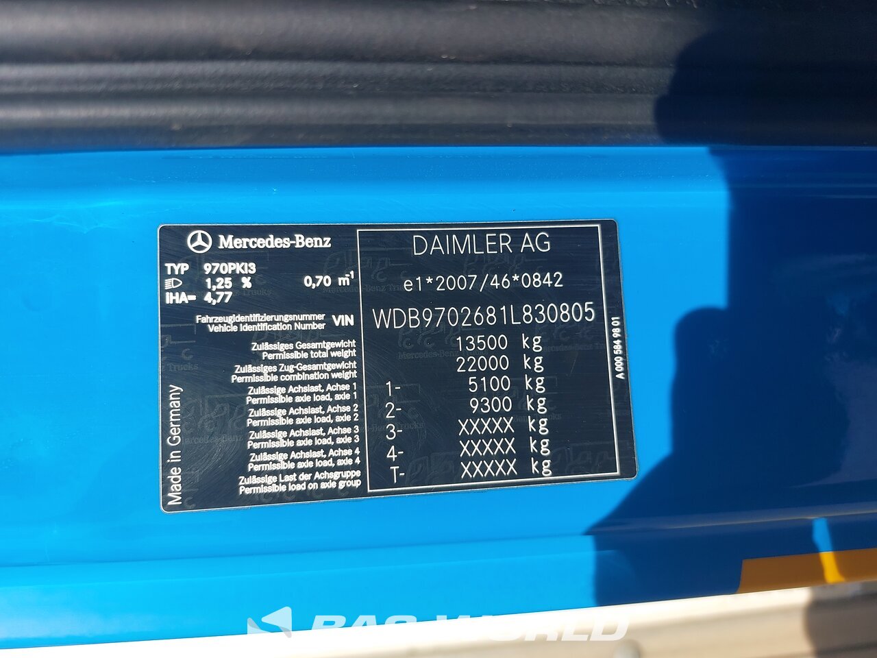 Other : Mercedes Atego 1322 Carrosseries fourgons