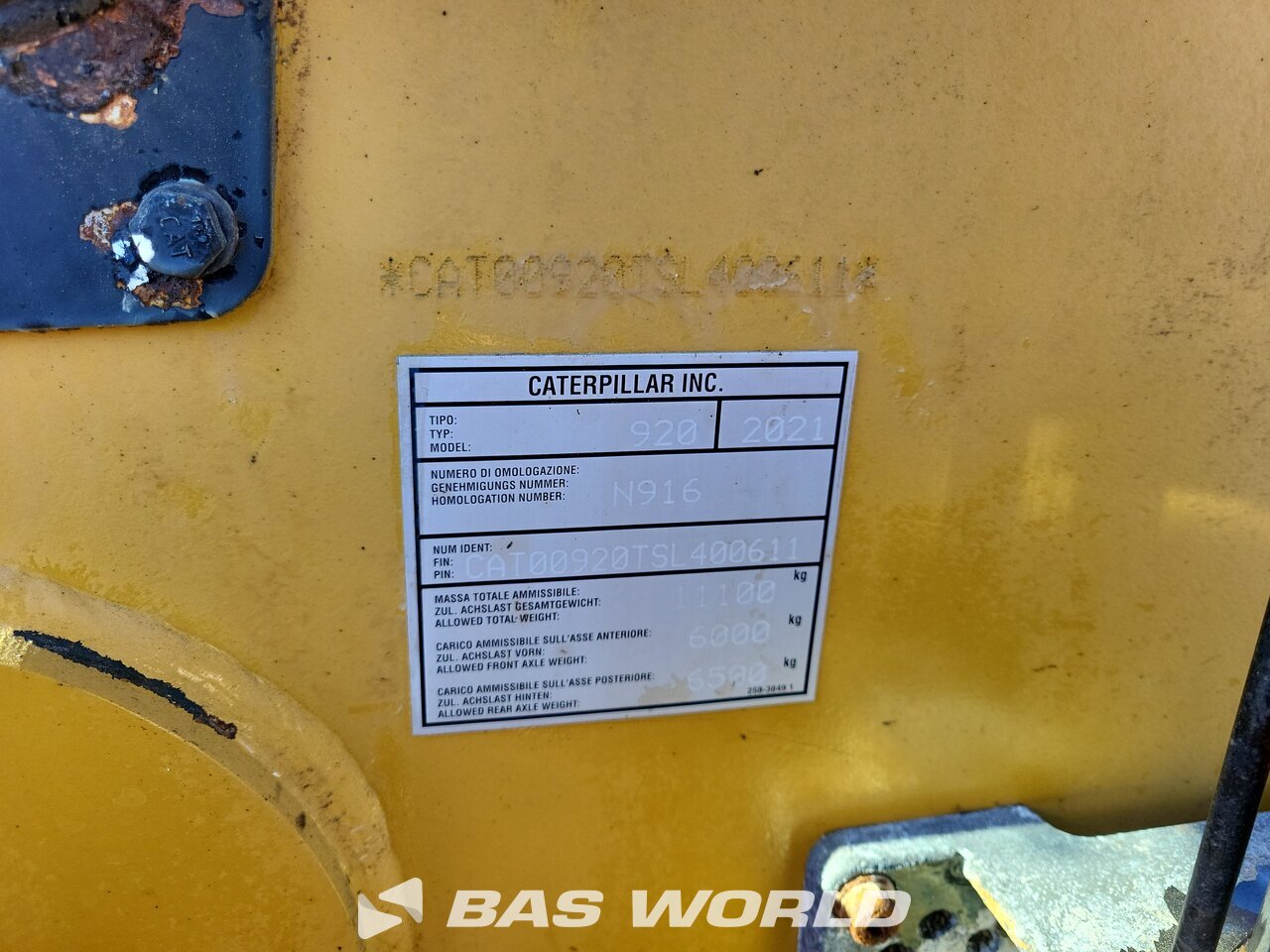 Other : Caterpillar 920 Încărcător frontal pe roți