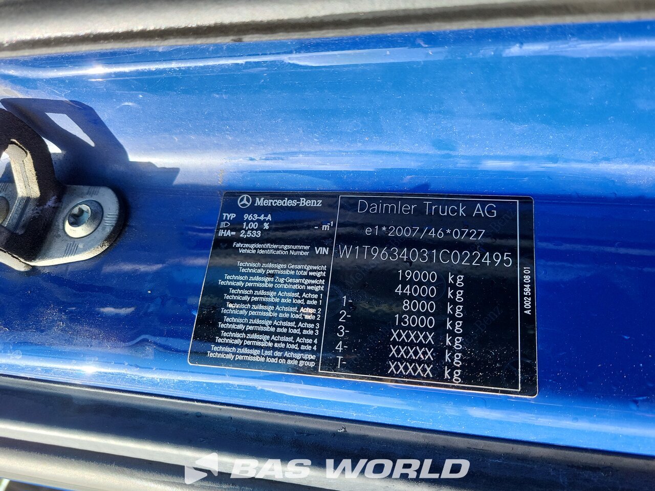 Other : Mercedes Actros 1846 Cap tractor