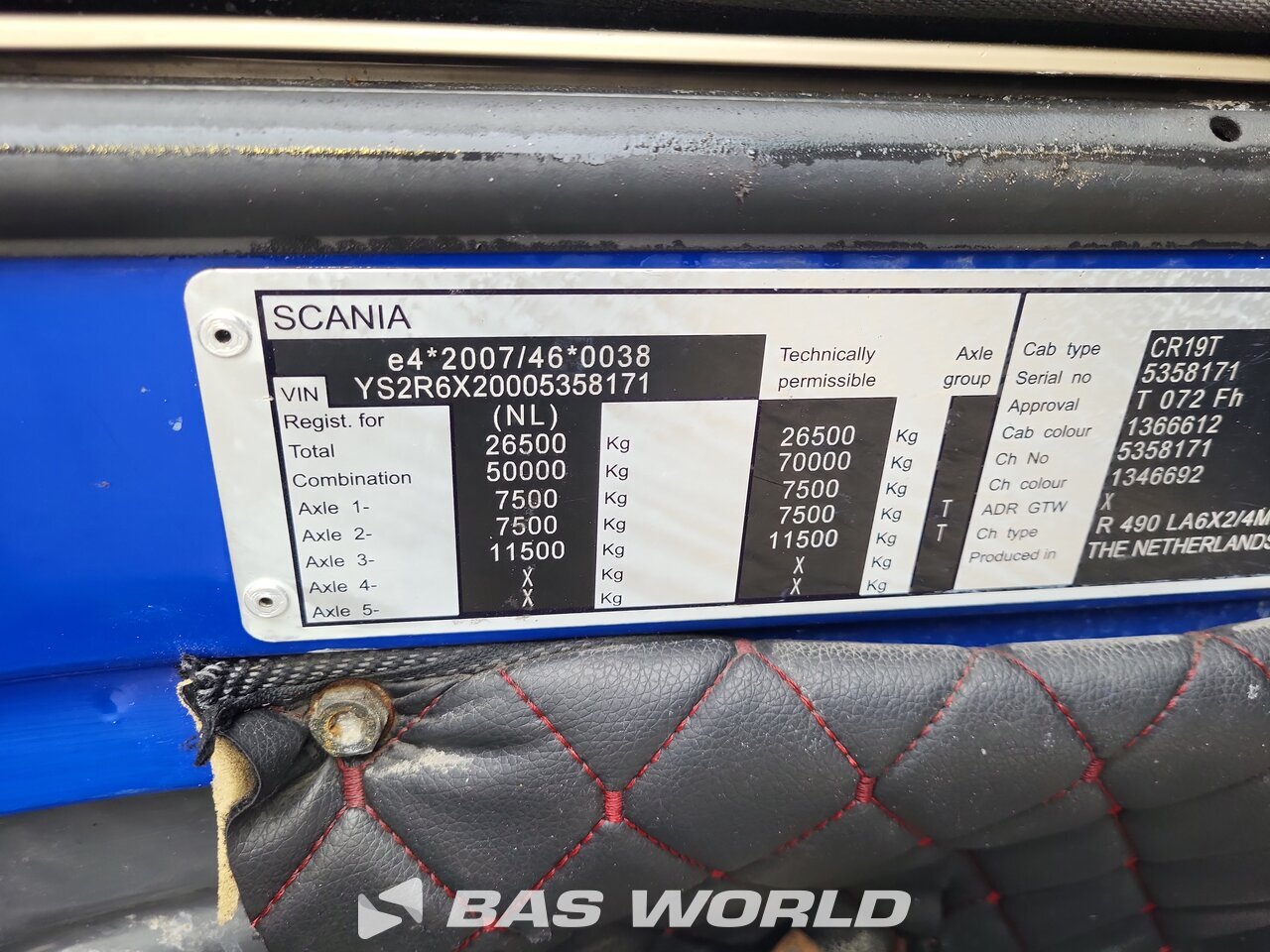Other : Scania R490 Tracteur routier