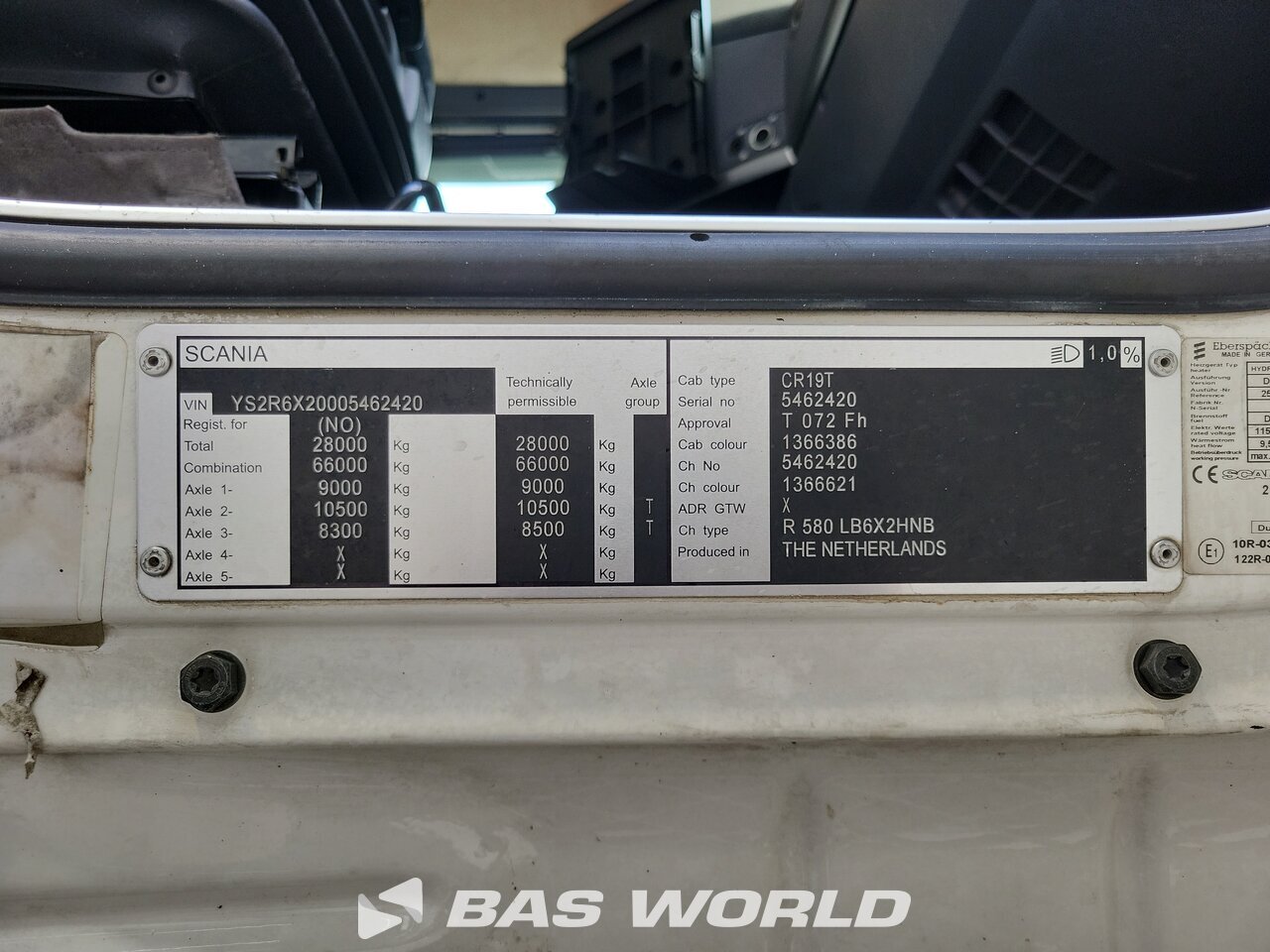 Other : Scania R580 hooklift truck