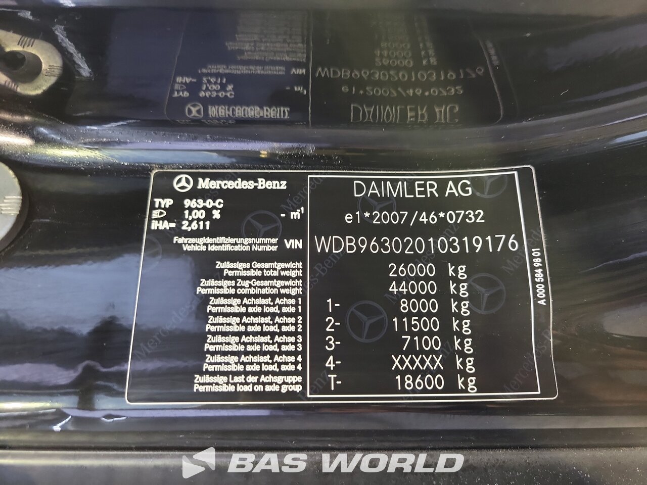 Other : Mercedes Antos 2546 Carrosseries fourgons