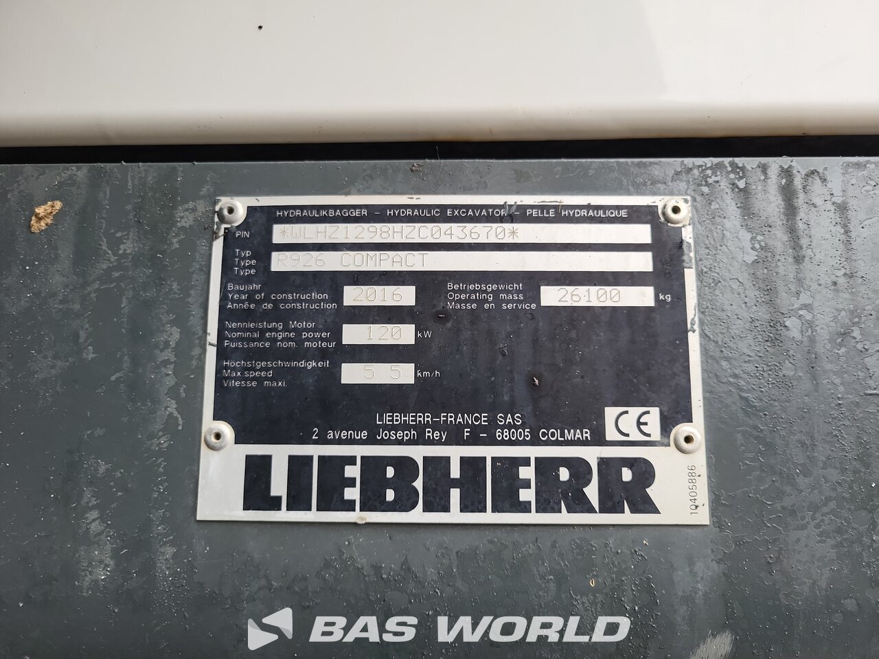 Other : Liebherr R926 Crawler excavators