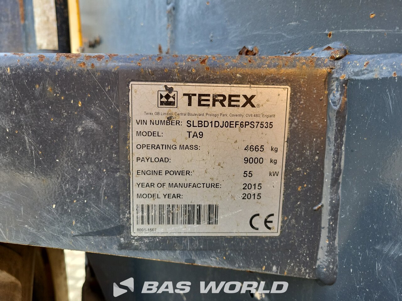 Other : TEREX TA9 Damper za gradilišta