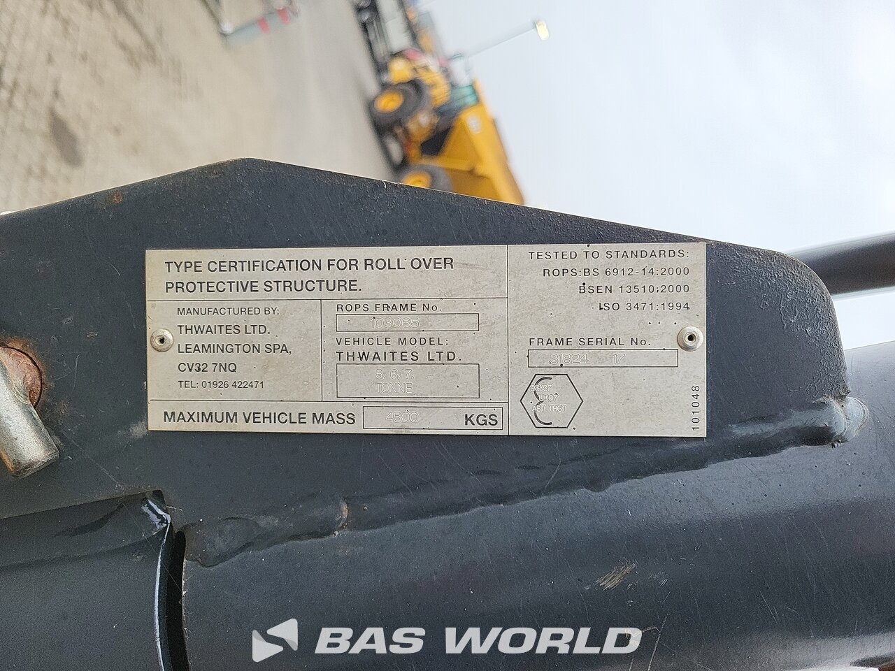 Other : Thwaites MACH2062 Damper za gradilišta