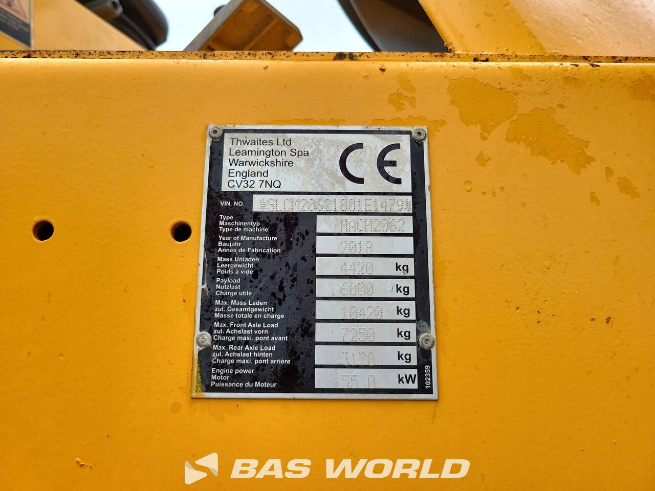 Other : Thwaites MACH2062 Damper za gradilišta