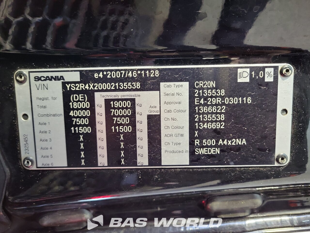 Other : Scania R500 Tracteur routier
