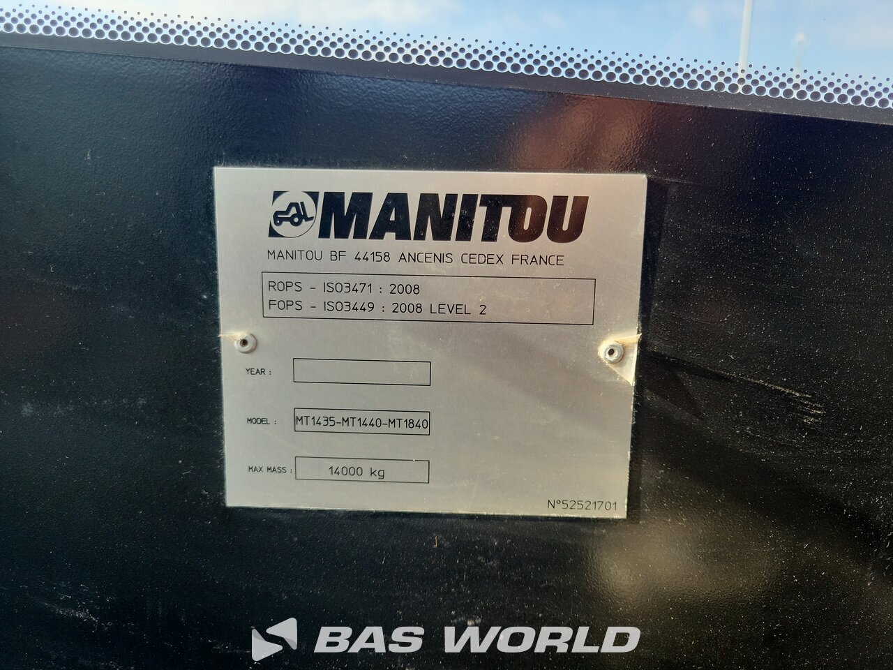 Other : Manitou MT1440 رافعة تلسكوبية
