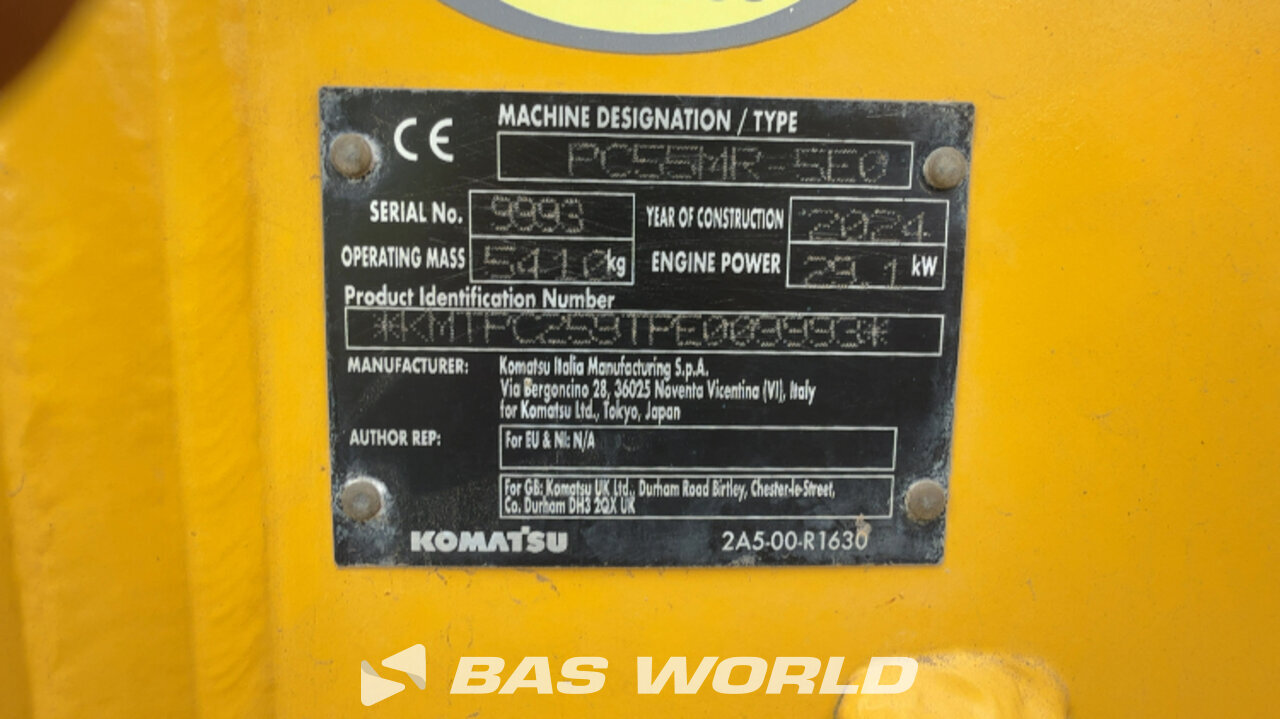 Other : Komatsu PC55 MR-5E0 Mini bager <10t