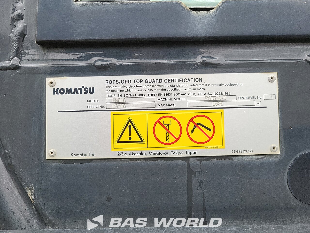 Other : Komatsu PC55 MR-5E0 Mini bager <10t