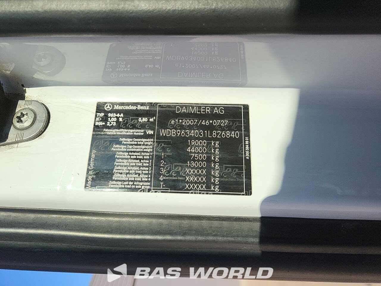 Other : Mercedes Actros 1851 Cap tractor