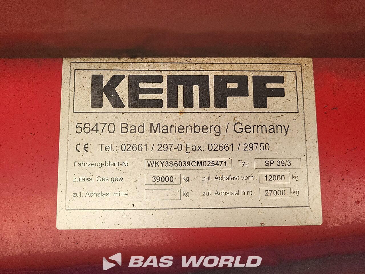 Other : Kempf Flatbed trailer