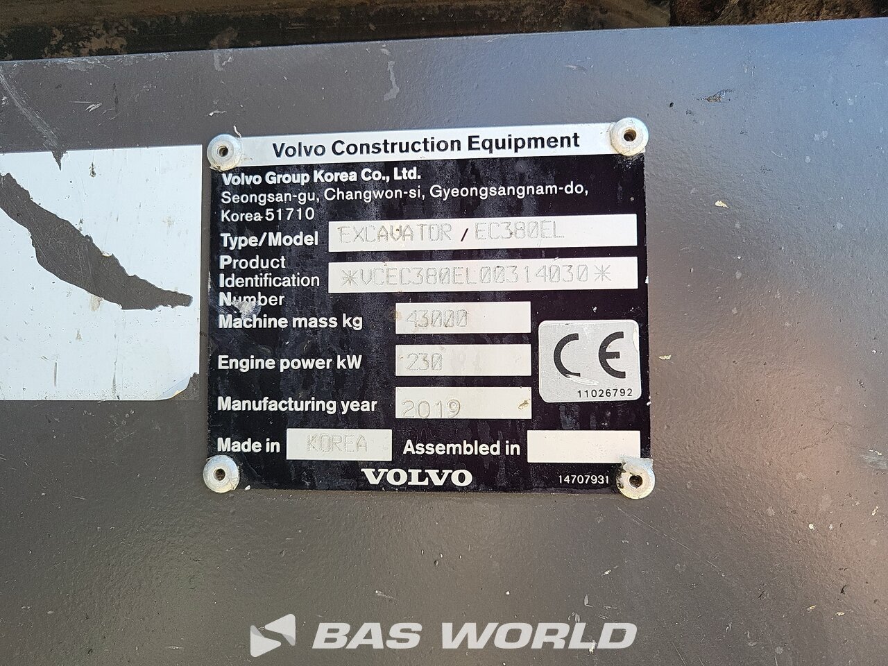 Other : Volvo EC380 E L Bæltegravere