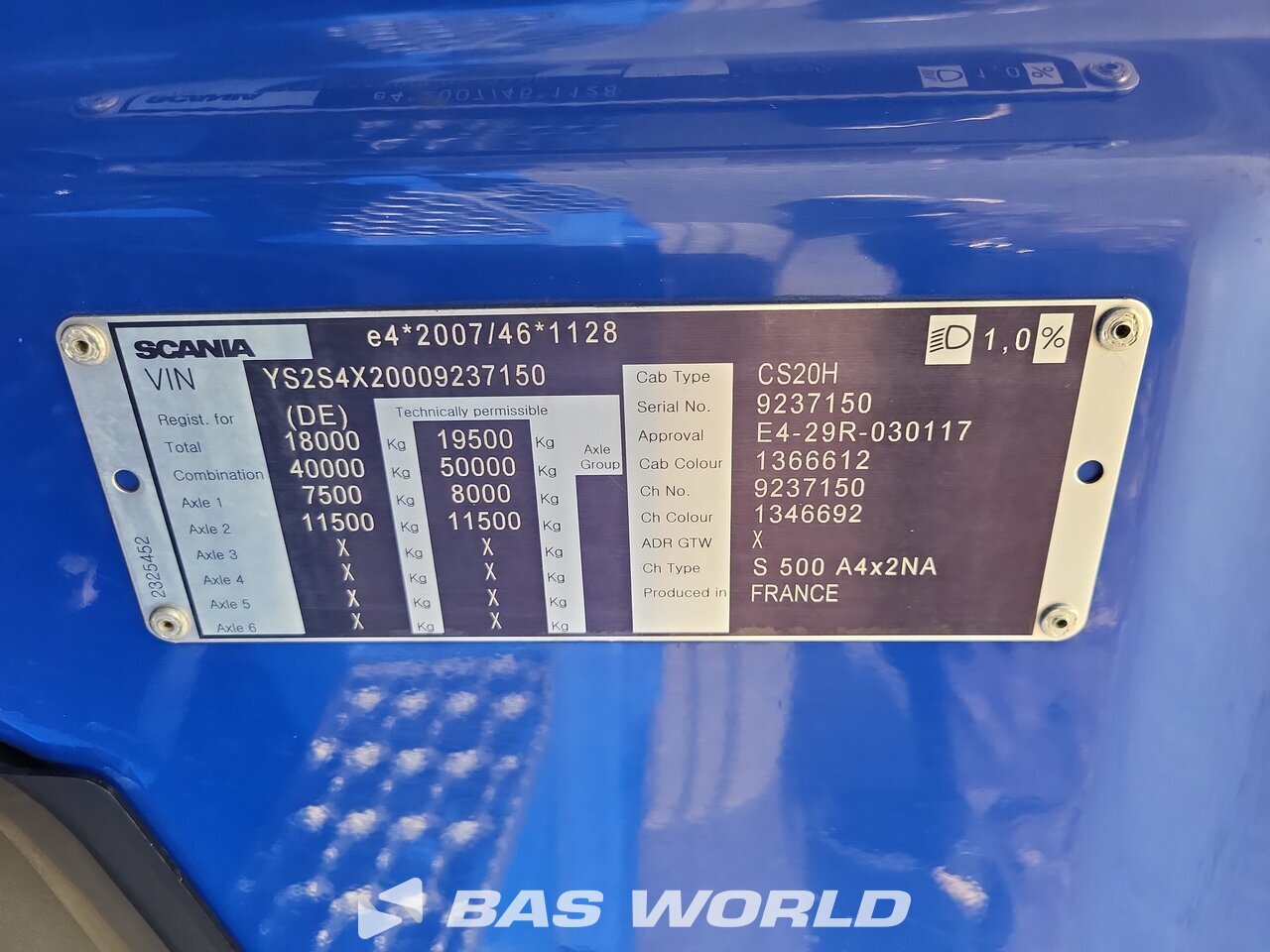Other : Scania S500 Dragbil