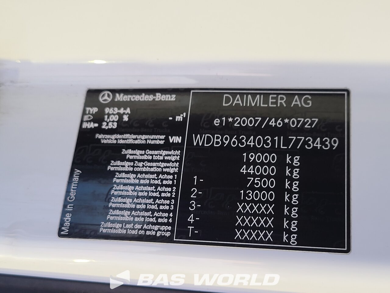 Other : Mercedes Actros 1842 Tractor