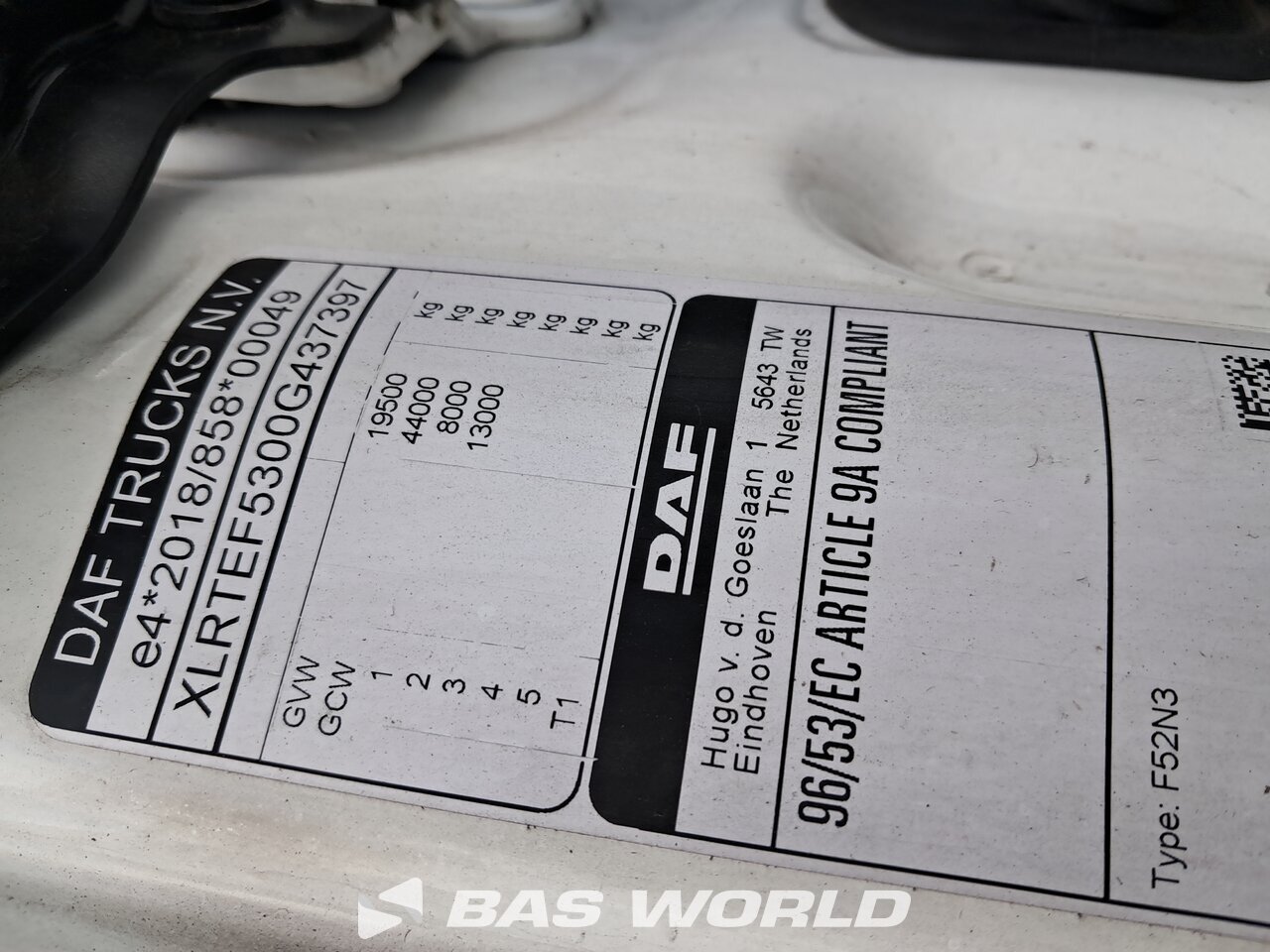 Other : DAF XG 480 Tracteur routier