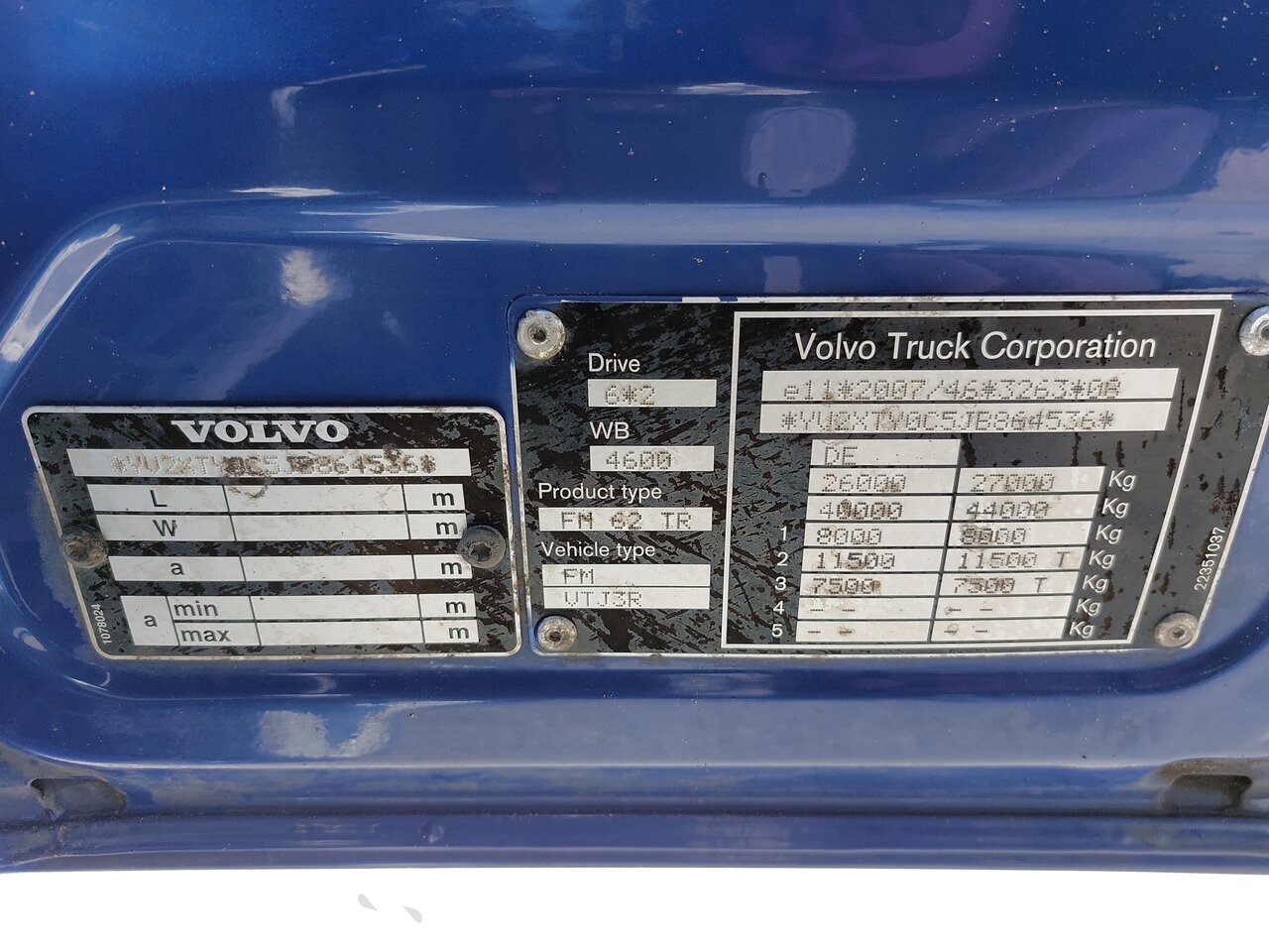 Other : Volvo Koukkulava kuorma-auto