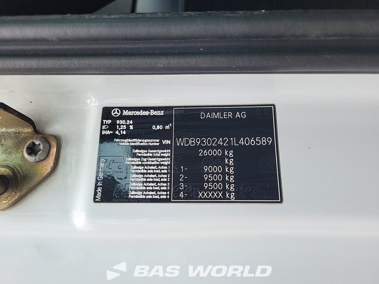Other : Mercedes Actros 2644 Бордови камиони