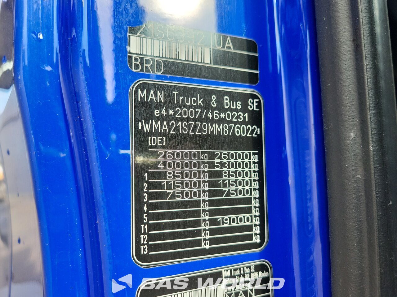 Other : MAN TGS 26.510 شاحنات الحاويات