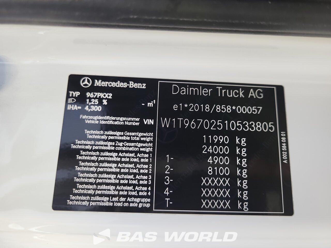 Other : Mercedes Atego 1224 Carrosseries fourgons