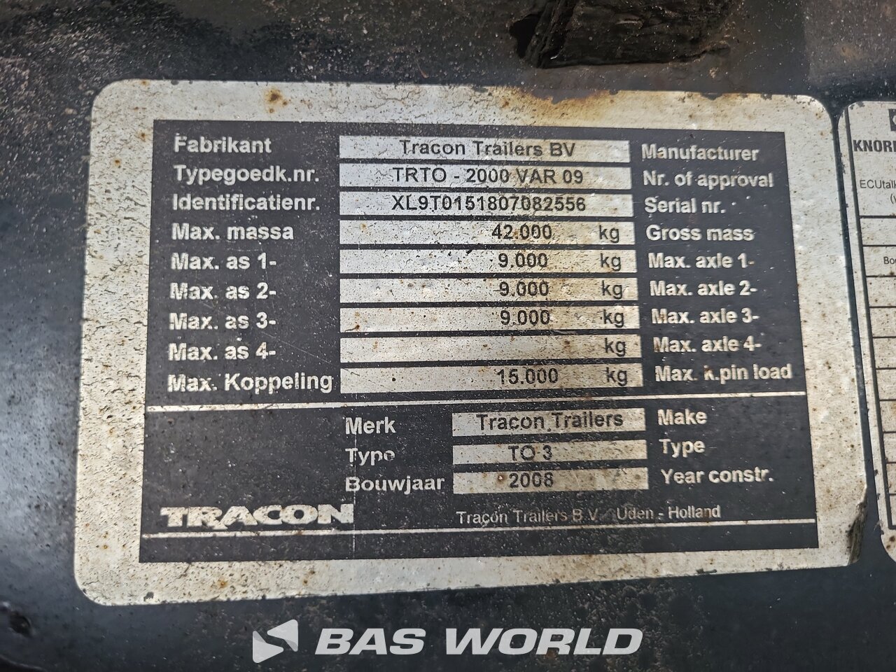 Other : Tracon Lukket sættevogn