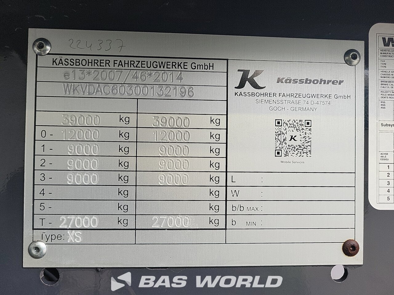 Other : Kässbohrer Kippiautot puoliperävaunut