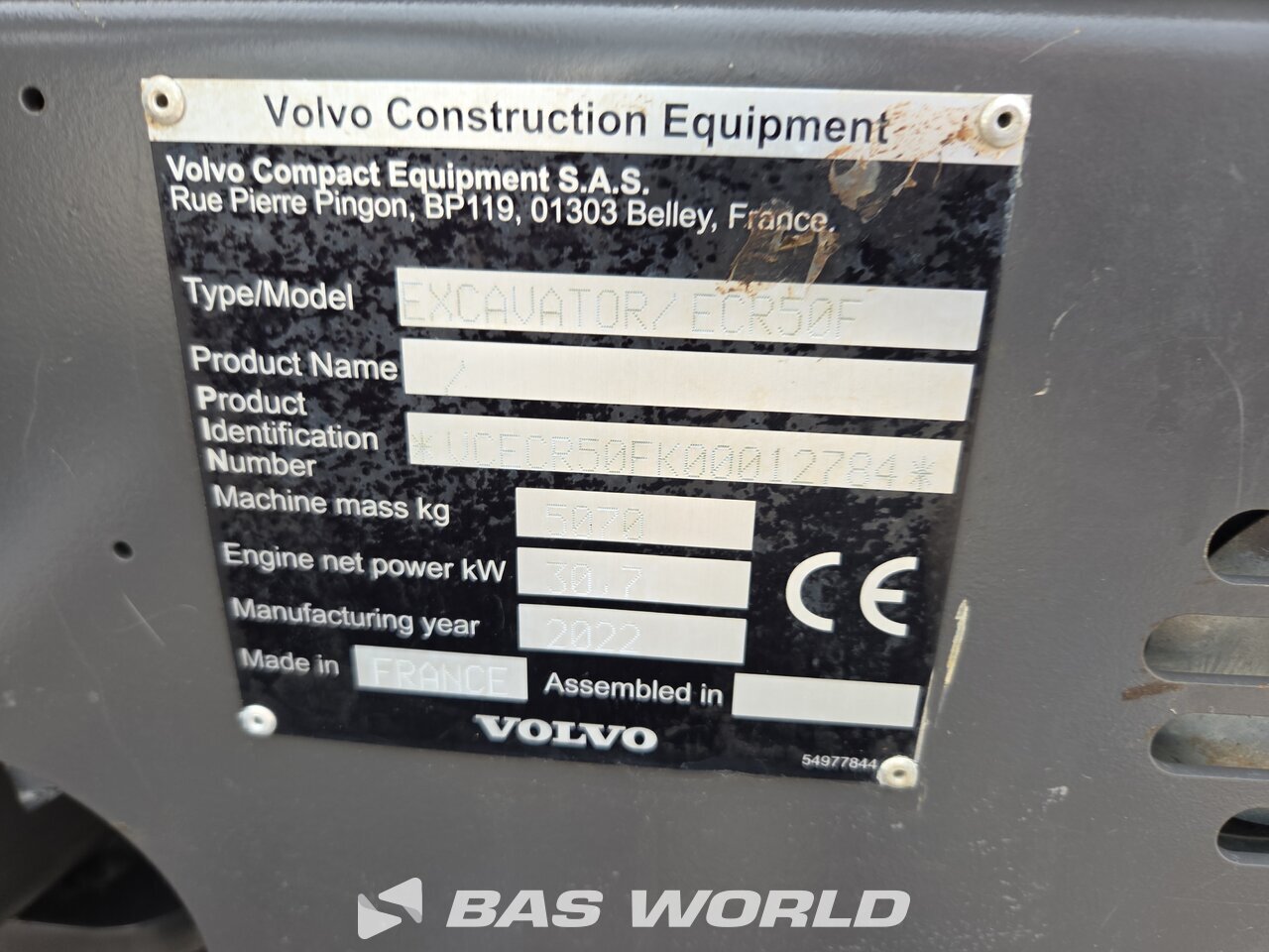 Other : Volvo ECR50 F Mini excavator <10t