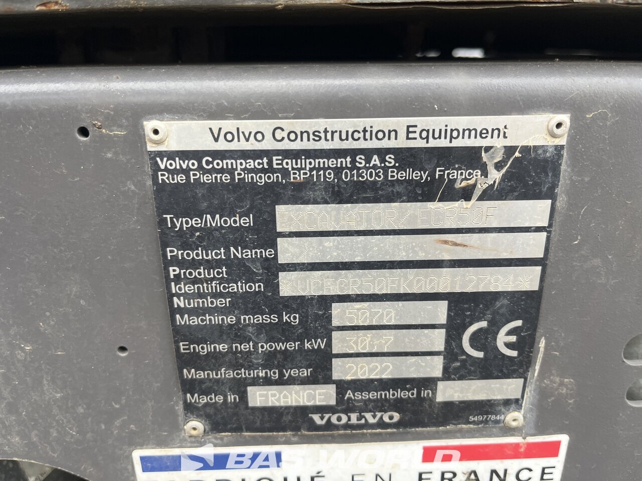 Other : Volvo ECR50 F Mini excavator <10t